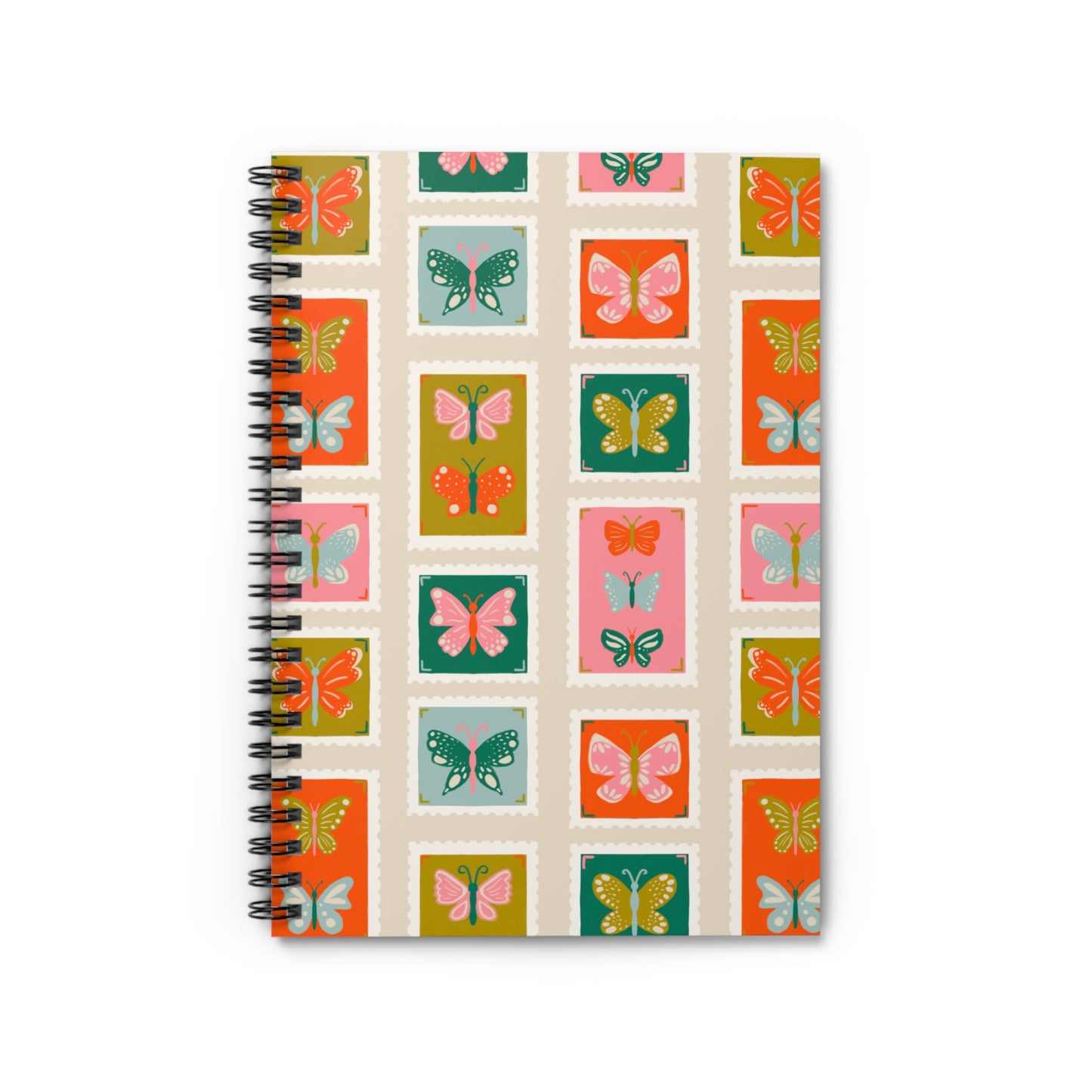 Butterfly Stamps Spiral Notebook