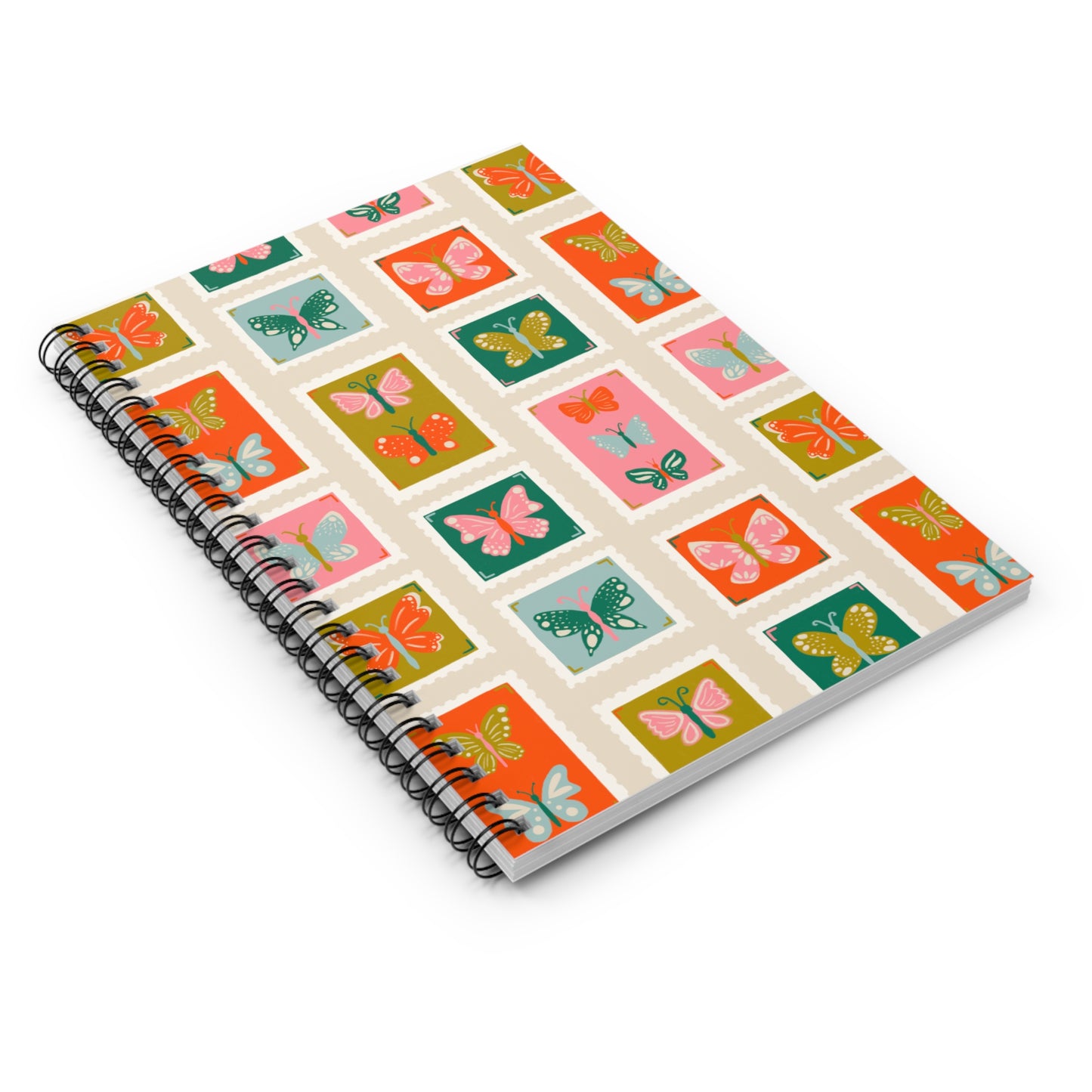 Butterfly Stamps Spiral Notebook
