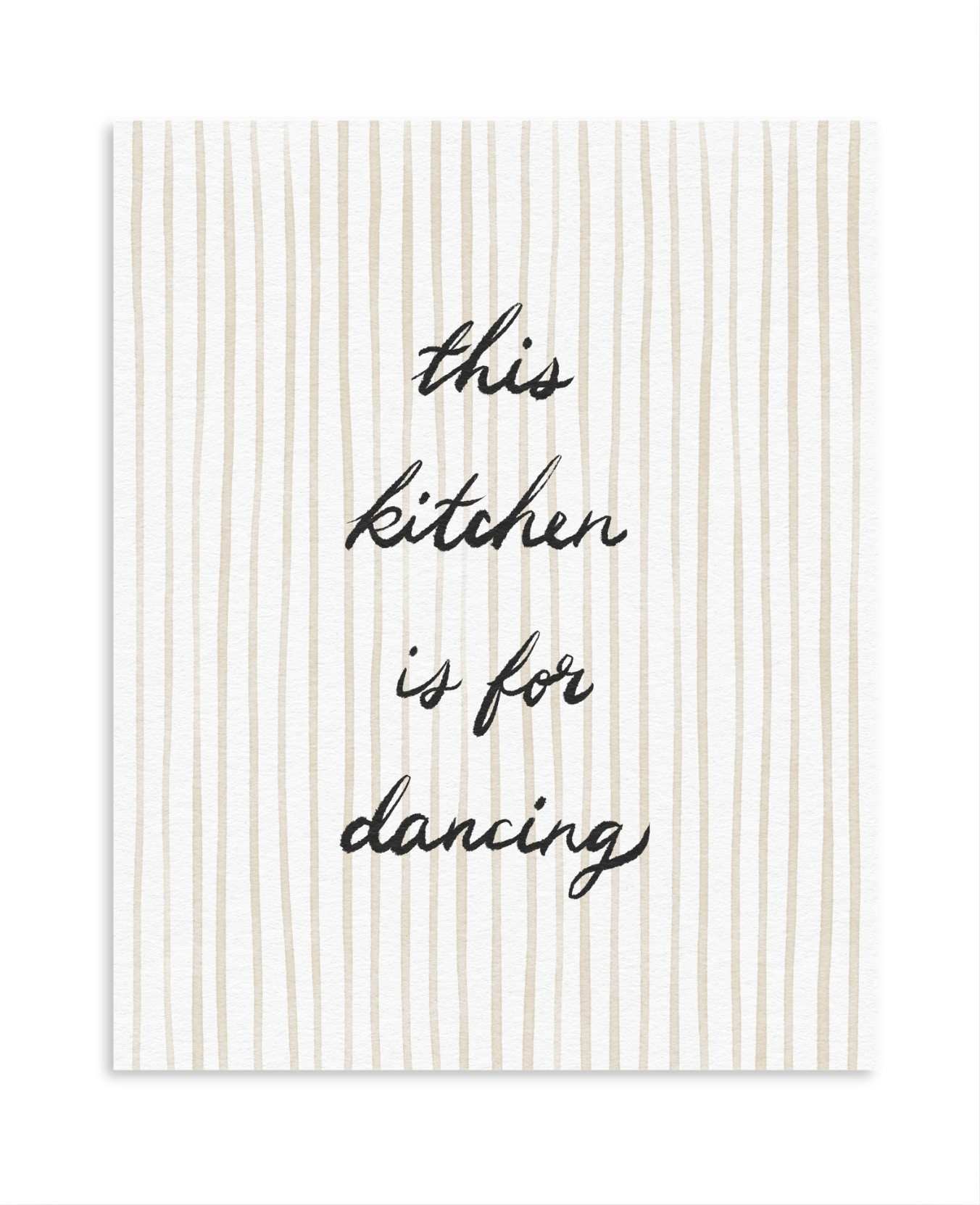 This Kitchen is for Dancing Art Print