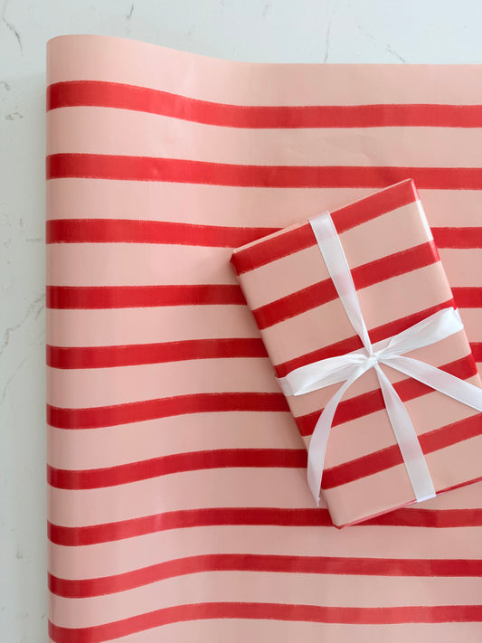 Red Stripe Gift Wrap