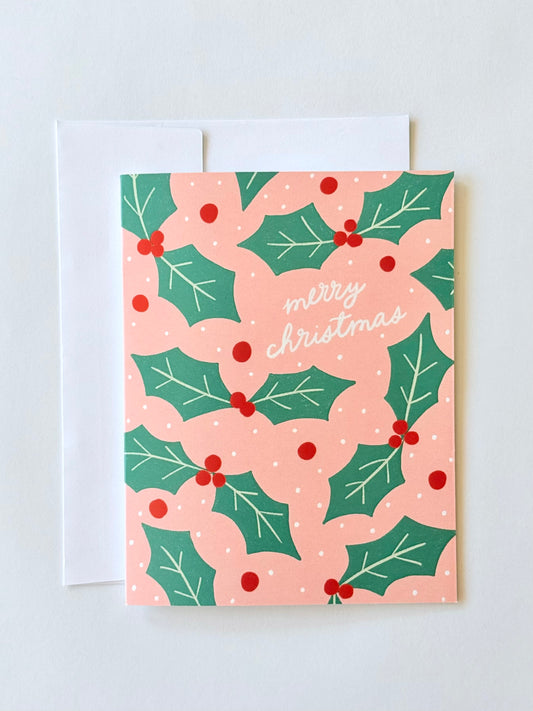 Christmas Holly Card