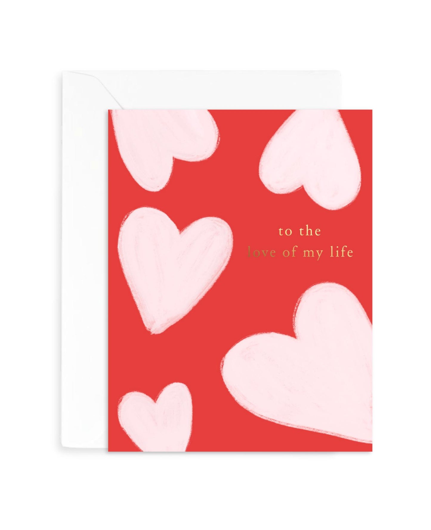 LOML Card | Valentine's Anniversary Greeting Card | Foil Letter-Pressed | Love Gift for Him Her