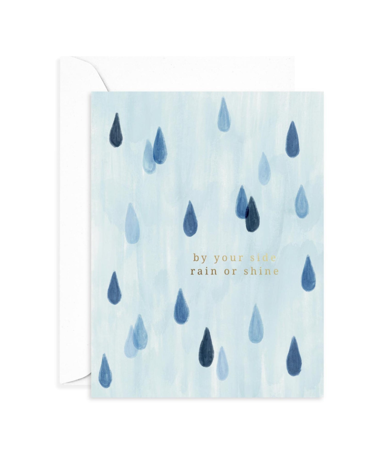 Rain or Shine Card | A2 Sympathy Greeting Card | Foil Letter-Pressed