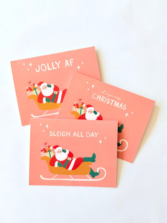 Santa Card Variety Boxed Set