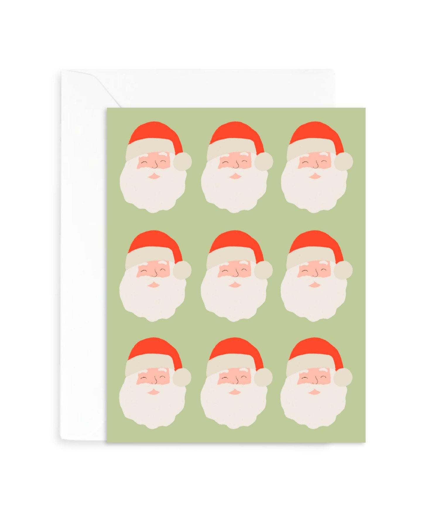 Santa Card | Hand-drawn Cute Christmas Greeting Card Design | A2 Blank Inside