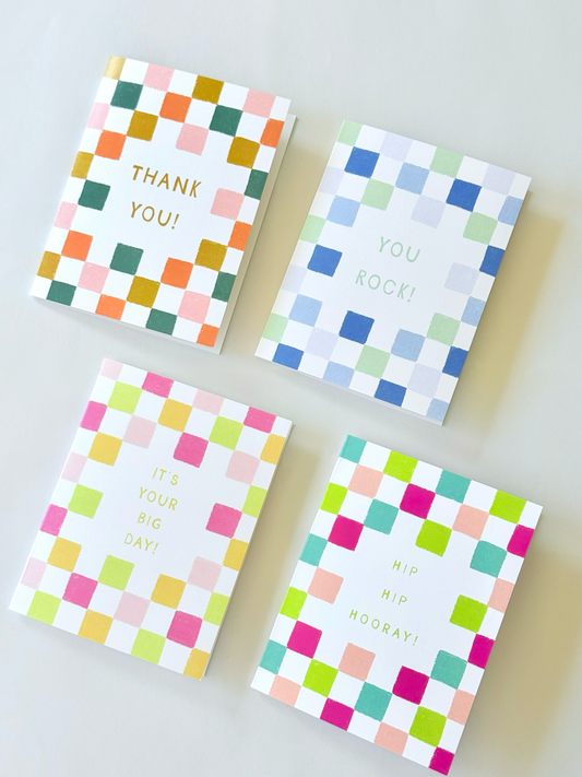 Checkered Cards Boxed Set - 12 cards