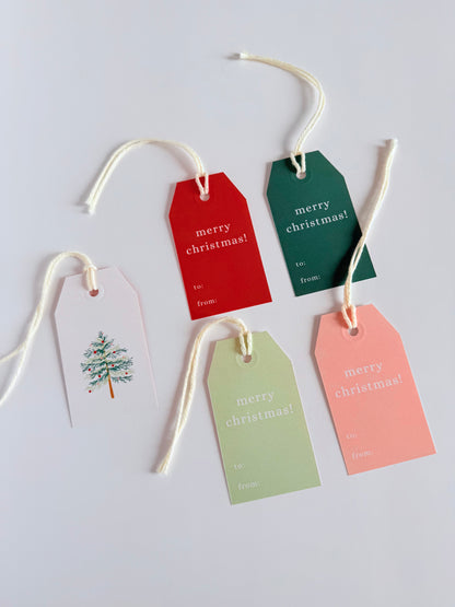 Christmas Tree Gift Tag Set