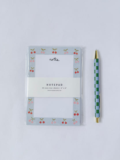 Cherries Notepad | Gifts for Her Notes Listpad