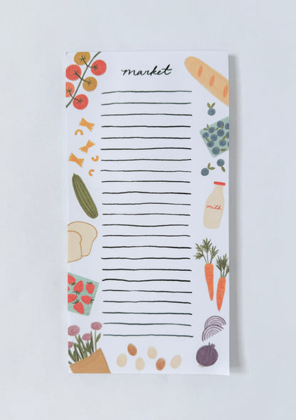 Market List Notepad | Grocery Meal Planner