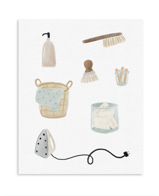 Laundry Supplies Art Print