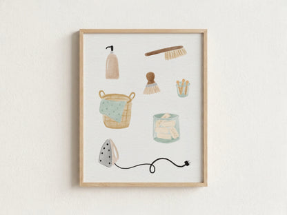 Laundry Supplies Art Print