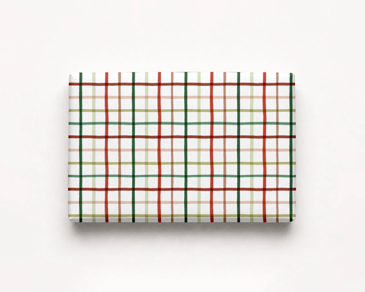 Festive Plaid Holliday Gift Wrap